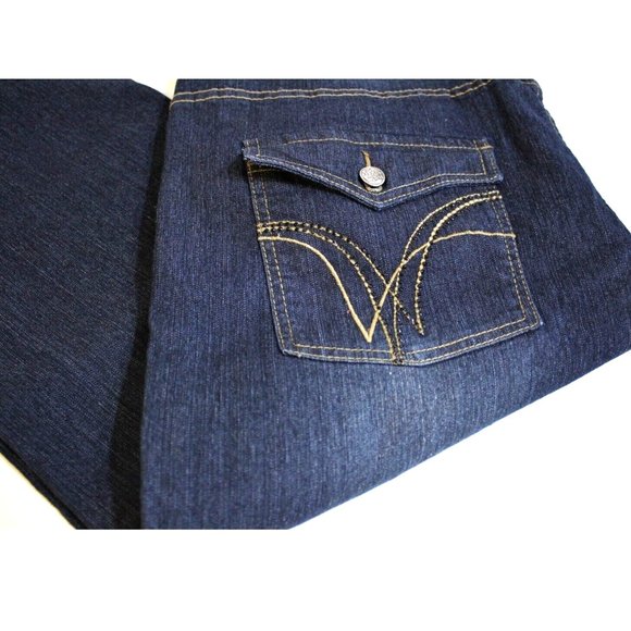 Oh Mamma Womens Maternity Denim Blue Jeans Size XL 16 18 - Picture 3 of 7